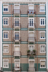 Facade of a house in Lisbon