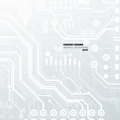 Vector circuit board illustration. Abstract technology.