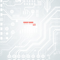 Vector circuit board illustration. Abstract technology.