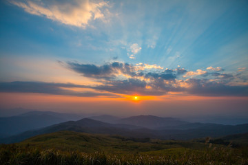morning mountain sunrise