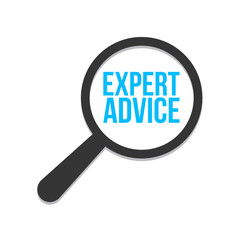 Expert Advice Word Magnifying Glass