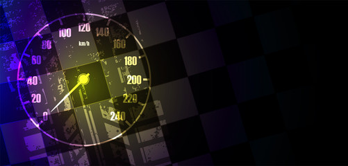 Racing speed background, vector illustration abstraction in car track