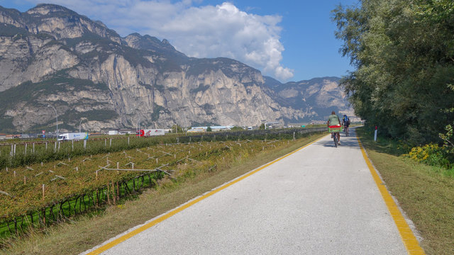 Etschradweg von Trient nach Mezzo Lombardo
