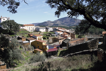 Sauceda desde los corrales de cabras, Hurdes, Espa&ntilde;a
