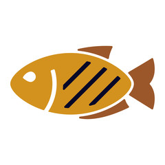 Grillen & Barbecue Icon - Fisch