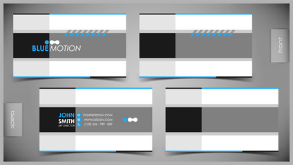 Fototapeta na wymiar Vector abstract creative business cards set template