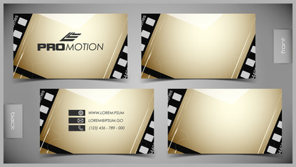 Vector abstract creative business cards set template