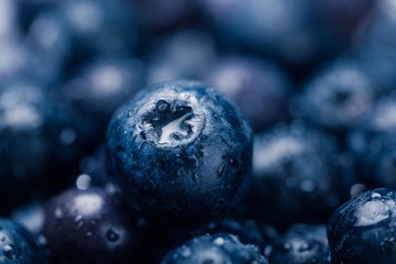Fresh ripe blueberries
