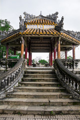 Fototapeta premium A pagoda near site of former Khon Thai Residence in Hue Imperial City, Vietnam 