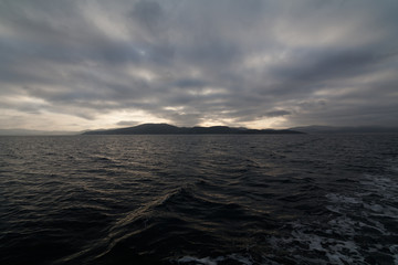 fjords of the Barents Sea/ view of the coast of the Barents Sea, Teriberka, Murmansk region, Russia