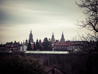Fototapeta na wymiar Santiago de Compostela view in Spain