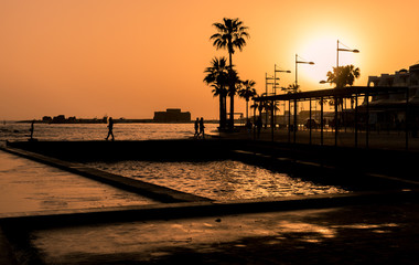Obraz premium Sunset in Paphos