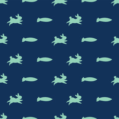 seamless rabbit pattern