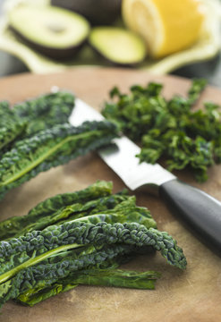 Cooking with fresh kale