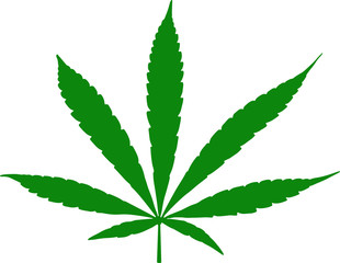  logo/icon of a cannabis.