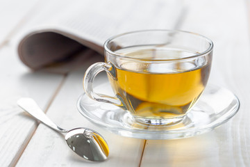 morning tea on the table
