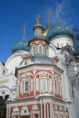 Fototapeta premium Trinity Sergius Lavra, Sergiyev Posad, Russia. Popular landmark. Color photo.