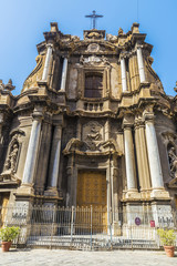 Fototapeta na wymiar Church of Santa Anna in Palermo in Sicily, Italy