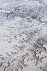 North America Winter Aerial Landscape