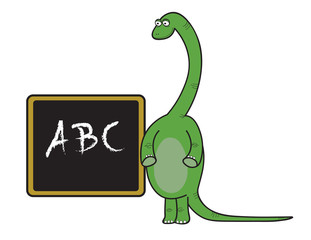 Dinosaur friend at school