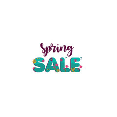 Spring sale Vector Template Design