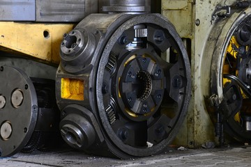 Spindle for the cone of the cutter in disassembled form. Repair of machine tools and equipment.