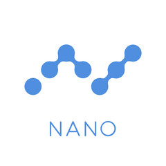 Nano Cryptocurrency Sign Isolated