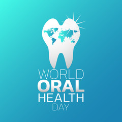 World Oral Health Day logo icon design, vector illustration