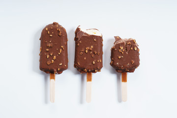 chocolate ice cream popsicles