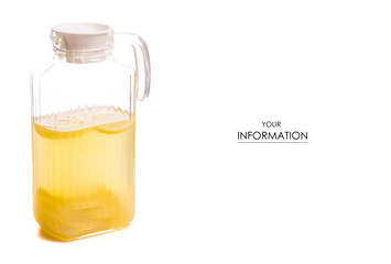 Decanter with a lemonade pattern