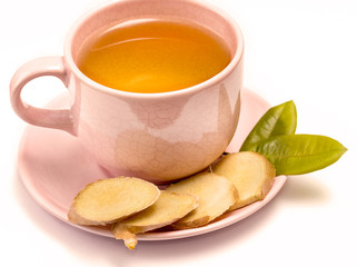 Ginger Tea Cup Represents Drink Beverage And Teas