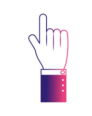 hand human index icon vector illustration design