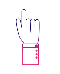 hand human index icon vector illustration design