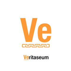 Veritaseum Cryptocurrency Sign Isolated 