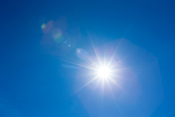 Blue sky with white clouds