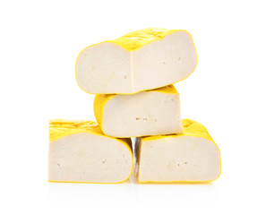 tofu on White background