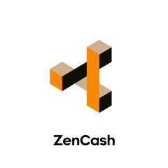 ZenCash Cryptocurrency Sign Isolated