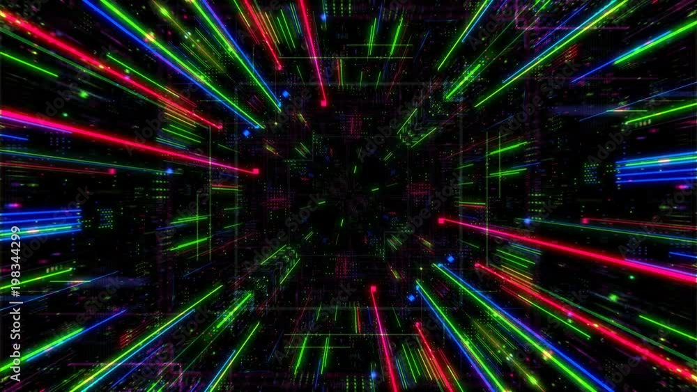 Poster abstract digital matrix particles grid virtual reality abstract cyber space science and technology b