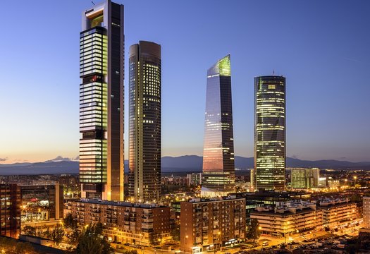 madrid skyline