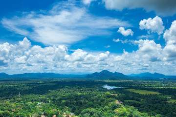Naklejka premium Sigiriya Lion Rock Fortress in Sri Lanka