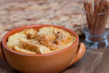 Bread and butter pudding