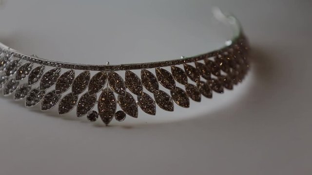 Decoration on head on a white background