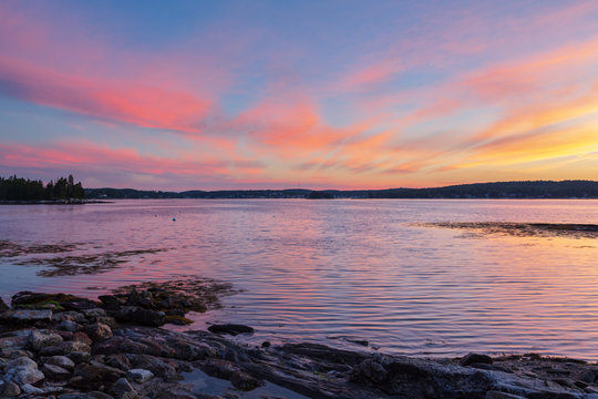 Ocean Harbor Sunrise - Powered by Adobe