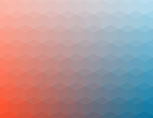 Obraz premium Abstract cubes retro styled colorful background. Vector abstract