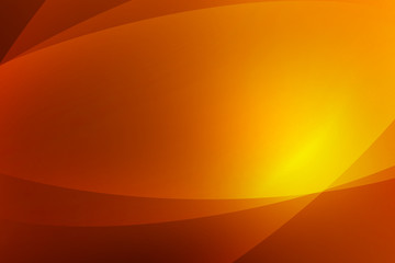 Abstract dark orange and yellow background of abstrack with curves wave line overlay. Orange light line curves effect abstract background style.