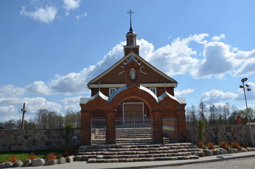 Obraz premium St. Virgin Mary's Birth Church in Labanoras in Lithuania 