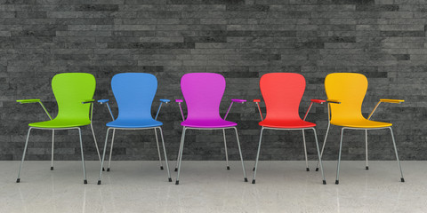 3d render - business lounge