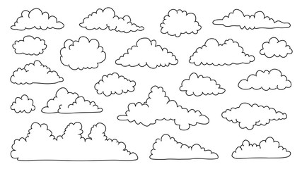 comics clouds line