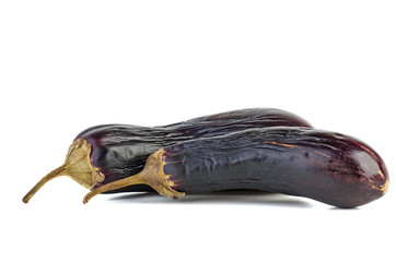 Two drooped eggplant
