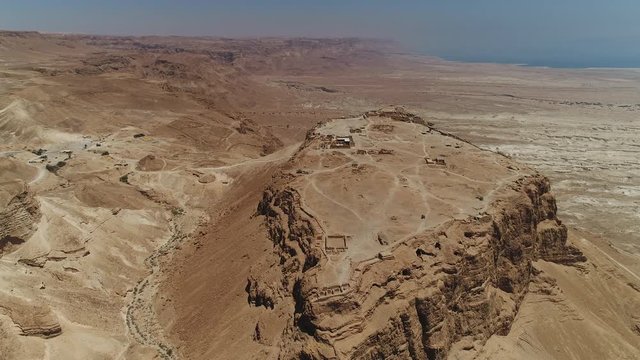 Aerial of Masada